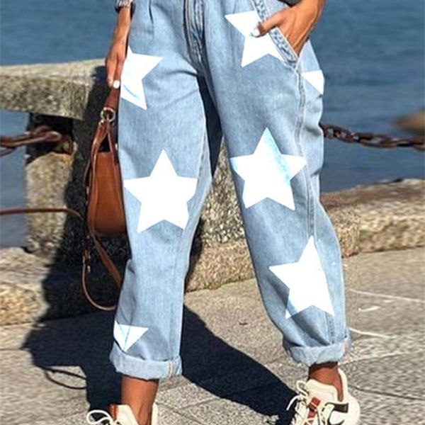 women's jeans loose jeans cute street hip hop pants fashion women casual blue pants summer high street wide leg straight pants 220908
women's jeans loose jeans cute street hip hop pants fashion women casual blue pants summer high street wide leg straight pants 220908