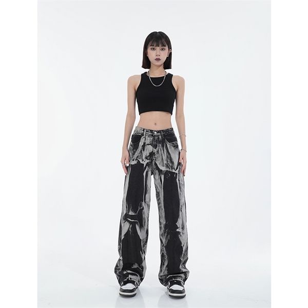 women's jeans women's black vintage tie dye jeans hip hop baggy high waist wide leg pants street fashion straight denim trouser la, Blue
women's jeans women's black vintage tie dye jeans hip hop baggy high waist wide leg pants street fashion straight denim trouser la, Blue