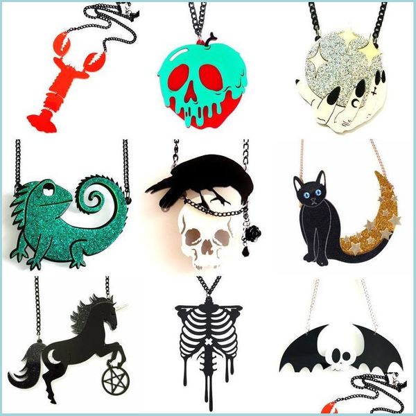 pendant necklaces pendant necklaces goth black punk acrylic necklace for women skl bat crow heart hip hop exaggeration fashion jewelr dhecr, Silver
pendant necklaces pendant necklaces goth black punk acrylic necklace for women skl bat crow heart hip hop exaggeration fashion jewelr dhecr, Silver