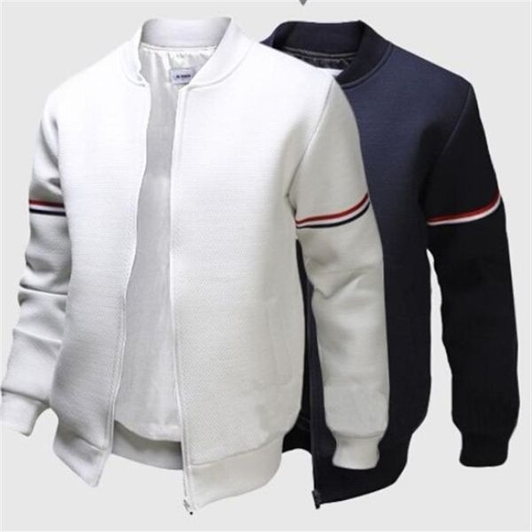 mens striped solid color bomber jacket fashion british long sleeved outdoor jacket coat male stand collar coat 3222, Black;brown
mens striped solid color bomber jacket fashion british long sleeved outdoor jacket coat male stand collar coat 3222, Black;brown