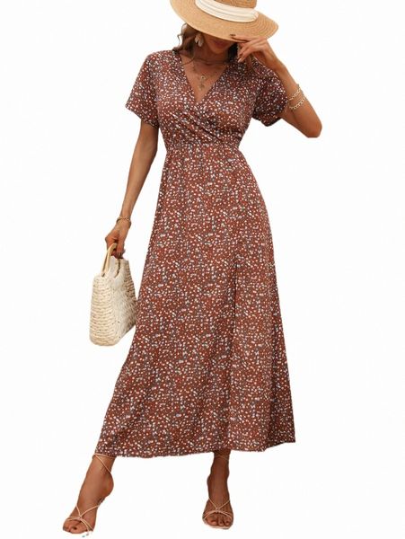 casual dresses ditsy floral surplice neck split thigh dress r2iw#, Black;gray
casual dresses ditsy floral surplice neck split thigh dress r2iw#, Black;gray