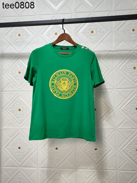 21 spring and summer new barman tee coin pattern cotton short sleeve balman loose casual t-shirt, White
21 spring and summer new barman tee coin pattern cotton short sleeve balman loose casual t-shirt, White
