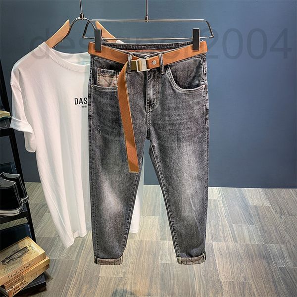 men's jeans designer summer fashion brand jeans men's thin stretch nine point embroidery casual and versatile ruffian handsome sli, Blue
men's jeans designer summer fashion brand jeans men's thin stretch nine point embroidery casual and versatile ruffian handsome sli, Blue