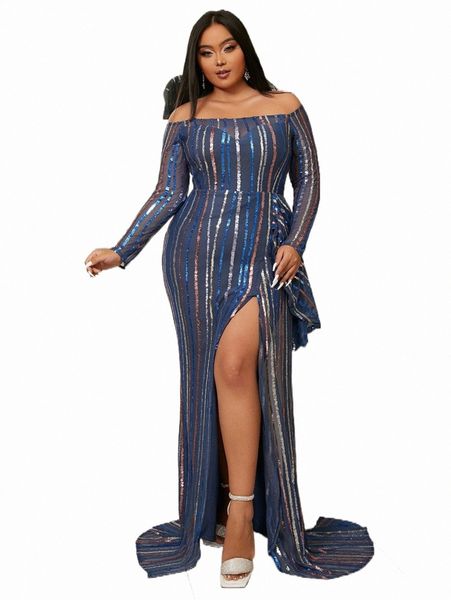 plus size dresses seomiscky plus off shoulder split thigh sequins formal dress h62v#, Black
plus size dresses seomiscky plus off shoulder split thigh sequins formal dress h62v#, Black
