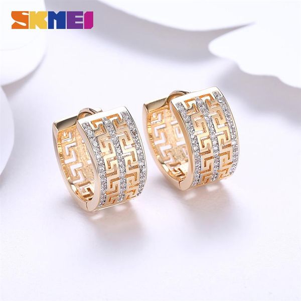 skmei three stud row zircon great wall pattern hoop earrings for women party wedding accessories romantic lady luxury jewelry lkn0292q, Golden;silver
skmei three stud row zircon great wall pattern hoop earrings for women party wedding accessories romantic lady luxury jewelry lkn0292q, Golden;silver