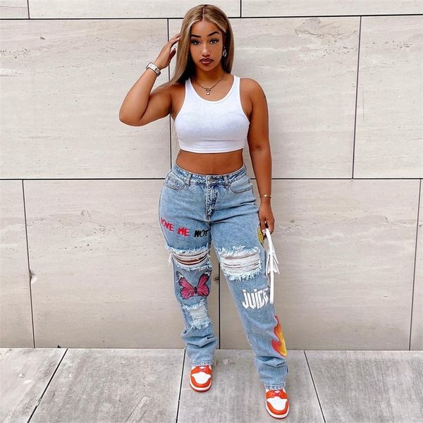women's jeans echoine design letter print cute cartton denim pants hight waist hollow out hole ripped jeans women straight pants 220908, Blue
women's jeans echoine design letter print cute cartton denim pants hight waist hollow out hole ripped jeans women straight pants 220908, Blue