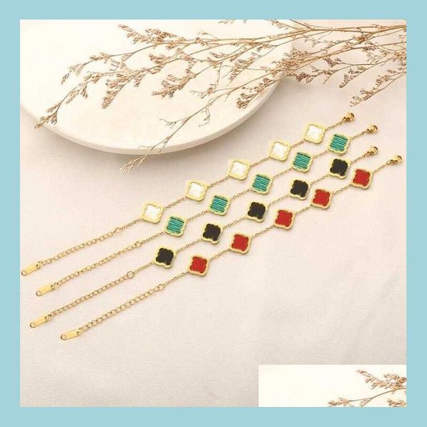 charm bracelets 4 colors designer clover bracelet gold lucky love bracelets expend glory riches fashion design women wedding party ha dhjer, Golden;silver
charm bracelets 4 colors designer clover bracelet gold lucky love bracelets expend glory riches fashion design women wedding party ha dhjer, Golden;silver