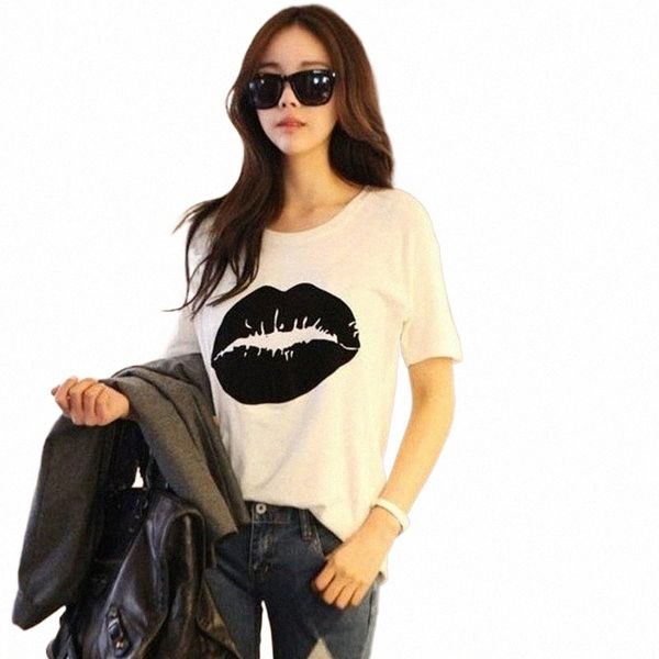 women's t-shirt wholesale-2016 fashion femme poleras tee shirt casual lipstick print female loose solid tumblr poleras camisetas mujer, White
women's t-shirt wholesale-2016 fashion femme poleras tee shirt casual lipstick print female loose solid tumblr poleras camisetas mujer, White