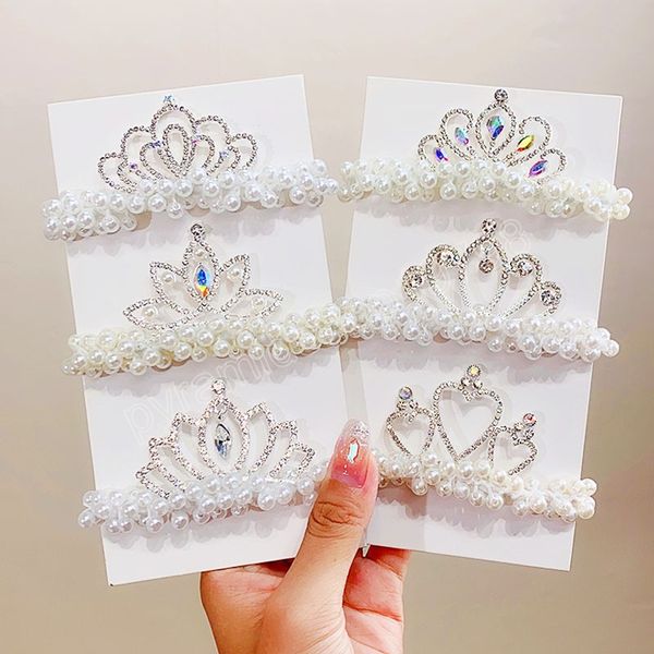 women girls elegant rhinestones crown pearl elastic hair bands tie rubber ponytail holder fashion hair accessories, Slivery;white
women girls elegant rhinestones crown pearl elastic hair bands tie rubber ponytail holder fashion hair accessories, Slivery;white