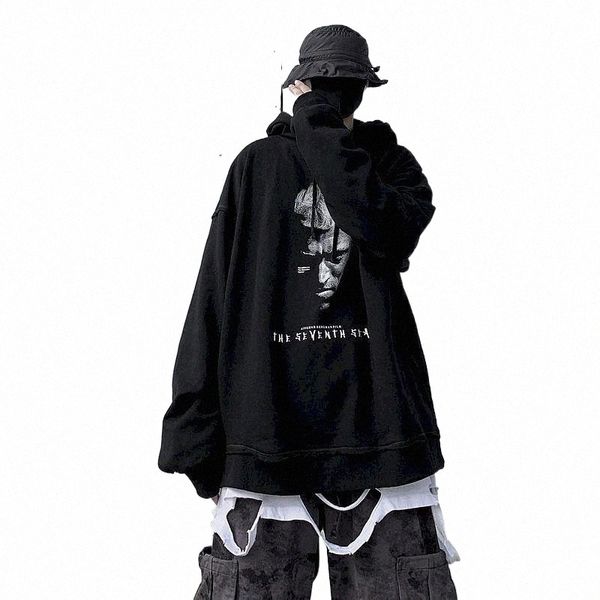 men's hoodies & sweatshirts men's hoodies & sweatshirts sweatshirt high street dark wind ins tide brand portrait retro loose overs, Black
men's hoodies & sweatshirts men's hoodies & sweatshirts sweatshirt high street dark wind ins tide brand portrait retro loose overs, Black