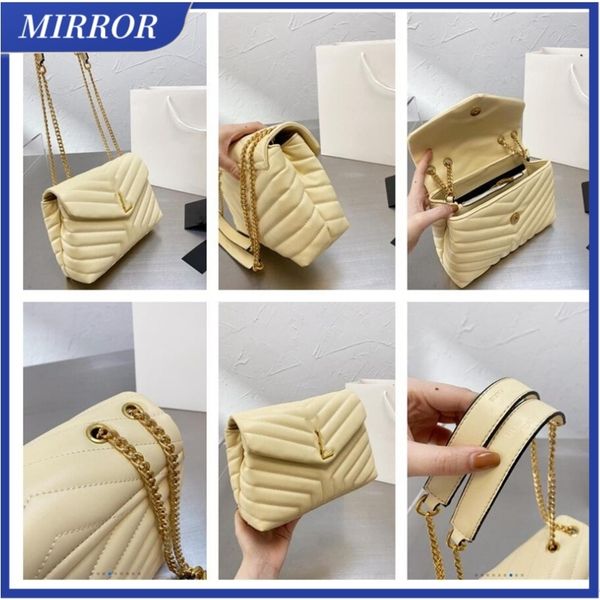 MIRROR Luxury Bag Designer Handbags Square LOULOU Chain Real Leather Women's Bags Large-capacity Fashion Shoulder Bags High Quality, Box
MIRROR Luxury Bag Designer Handbags Square LOULOU Chain Real Leather Women's Bags Large-capacity Fashion Shoulder Bags High Quality, Box