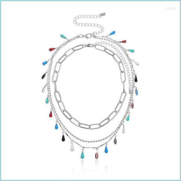 chokers chokers european and american cross-border ornaments painted drop glaze gemstone pendant necklace female hip hop trend mti-la dhozv, Golden;silver
chokers chokers european and american cross-border ornaments painted drop glaze gemstone pendant necklace female hip hop trend mti-la dhozv, Golden;silver