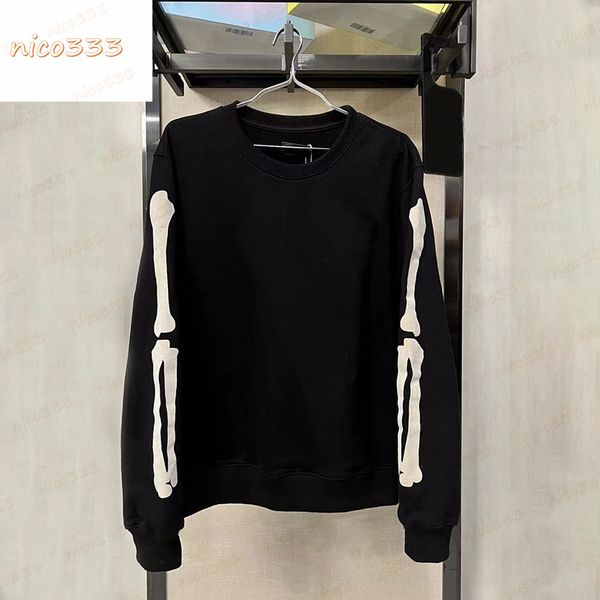 22ss new sweatshirts bone print pattern letters black cotton loose and versatile fashion sweatshirt for men women
22ss new sweatshirts bone print pattern letters black cotton loose and versatile fashion sweatshirt for men women