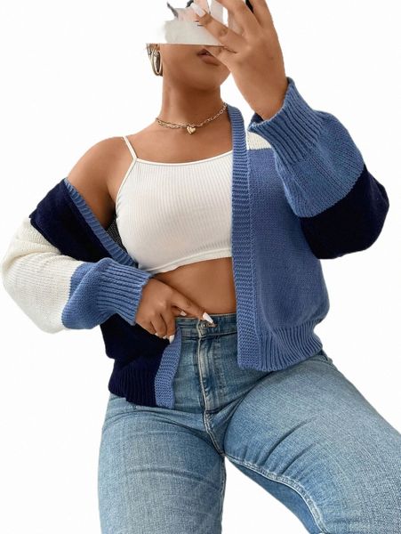 plus size t-shirt plus colorblock drop shoulder duster cardigan 56an#, Black
plus size t-shirt plus colorblock drop shoulder duster cardigan 56an#, Black