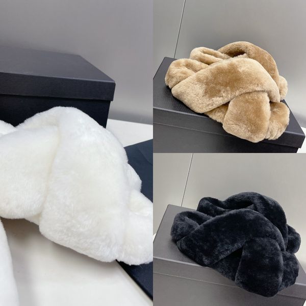 2022 chunky faux fur slippers slouchy wool plush slide sandal women jils mules designer furry cross sanders platform peep toe casual slipper, Black
2022 chunky faux fur slippers slouchy wool plush slide sandal women jils mules designer furry cross sanders platform peep toe casual slipper, Black