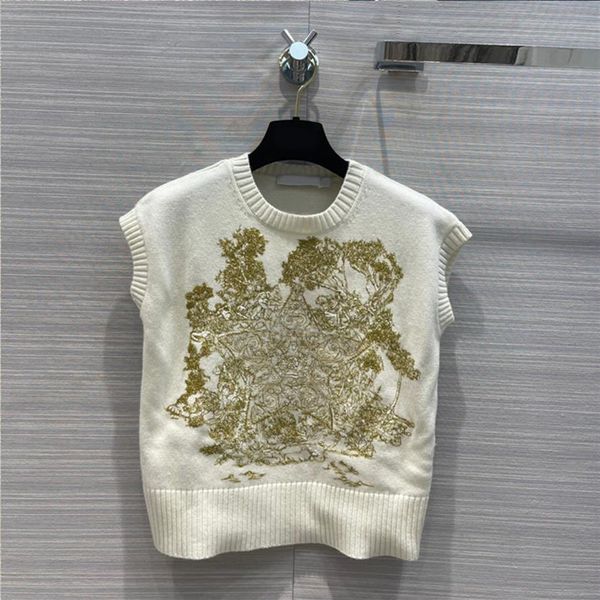 2022 runway designer fashion sweater embroidery wool knitted lady pullover for women o-neck loose waistcoat elegant vest185m, White;black
2022 runway designer fashion sweater embroidery wool knitted lady pullover for women o-neck loose waistcoat elegant vest185m, White;black