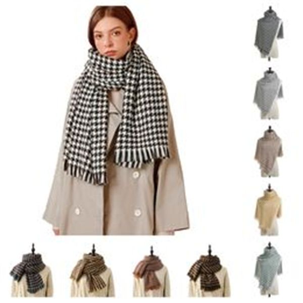 female autumn winter scarf lady cashmere feeling silencer spring autumn big blanket swallow gird soft shawl warm houndstooth wrap, Blue;gray
female autumn winter scarf lady cashmere feeling silencer spring autumn big blanket swallow gird soft shawl warm houndstooth wrap, Blue;gray