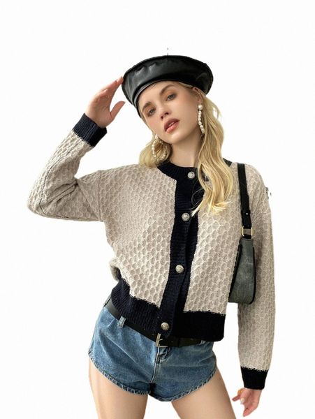 women's sweaters contrast trim drop shoulder textured knit cardigan g1qy#, White;black
women's sweaters contrast trim drop shoulder textured knit cardigan g1qy#, White;black