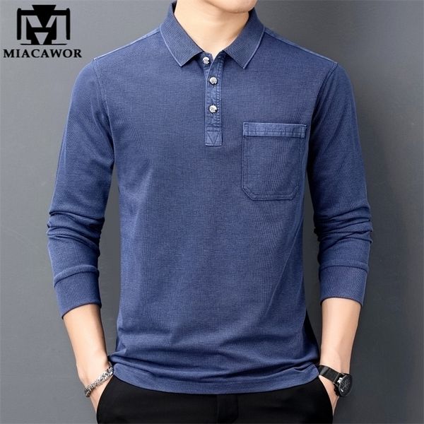 men's polos brand spring autumn vintage shirt cotton tee homme long sleeve camisa clothing t1105 220920, White;black
men's polos brand spring autumn vintage shirt cotton tee homme long sleeve camisa clothing t1105 220920, White;black