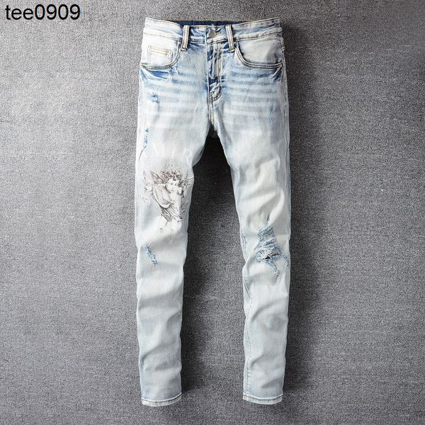 jeans casual hip hop high street worn out and worn washed splash ink color painting jeans, Blue
jeans casual hip hop high street worn out and worn washed splash ink color painting jeans, Blue