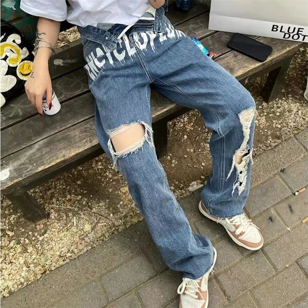 women's jeans ripped jeans for women korean fashion y2k straight baggy pants streetwear versatile harajuku denim trousers gothic wide-l, Blue
women's jeans ripped jeans for women korean fashion y2k straight baggy pants streetwear versatile harajuku denim trousers gothic wide-l, Blue