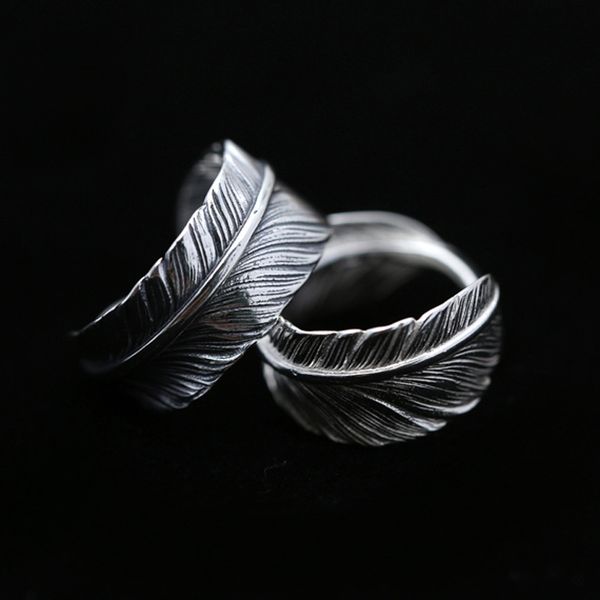 925 Sterling Silver Feather Adjustable Band Rings Antique Vintage Handmade Designer Punk Hip-Hop Luxury jewelry accessories gifts for men and women
925 Sterling Silver Feather Adjustable Band Rings Antique Vintage Handmade Designer Punk Hip-Hop Luxury jewelry accessories gifts for men and women