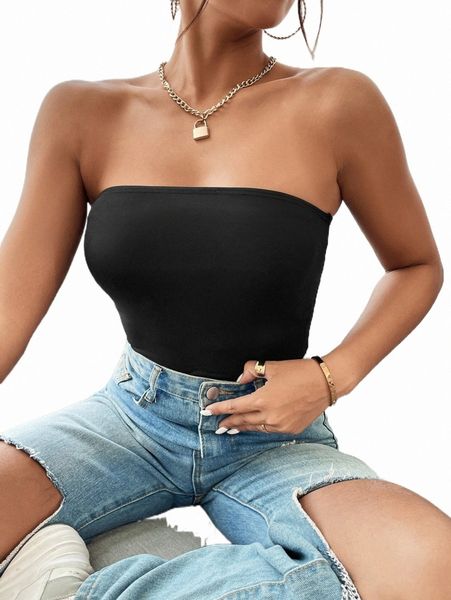 women's t-shirt petite solid tube 2022 new e3bg#, White
women's t-shirt petite solid tube 2022 new e3bg#, White