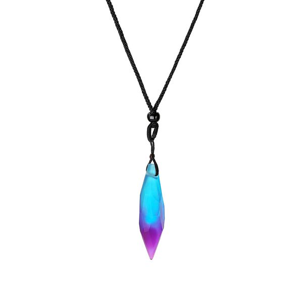 simple gradient aurora necklace handmade resin pendant forest healing small couple, Silver
simple gradient aurora necklace handmade resin pendant forest healing small couple, Silver