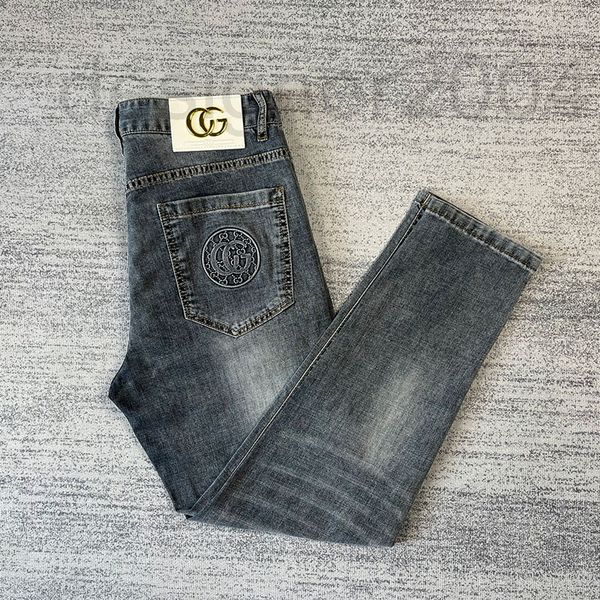 men's jeans designer high end light luxury 9-point jeans men's fashion brand summer thin slim straight elastic casual pants izyr, Blue
men's jeans designer high end light luxury 9-point jeans men's fashion brand summer thin slim straight elastic casual pants izyr, Blue