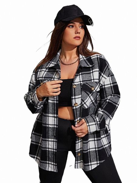 plus size outerwear & coats plus plaid print drop shoulder flap pocket overcoat w2qx#, Black
plus size outerwear & coats plus plaid print drop shoulder flap pocket overcoat w2qx#, Black