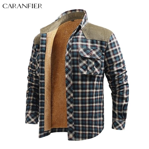 men's jackets caranfier 100% cotton plaid jacket thick warm winter corduroy patchwork shirts male fleece lined metal button streetwear, Black;brown
men's jackets caranfier 100% cotton plaid jacket thick warm winter corduroy patchwork shirts male fleece lined metal button streetwear, Black;brown