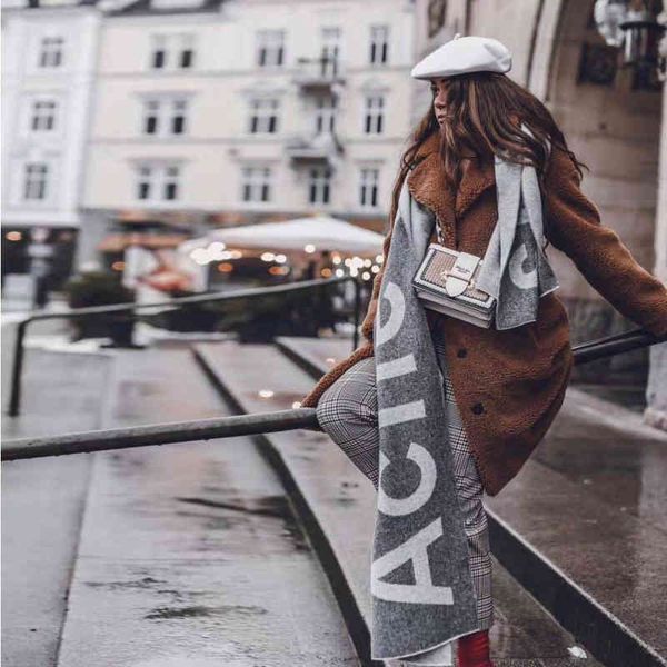 designer scarf acne sweden studios original autumn and winter 18 swedish nordic minority smiley face brand ac home wool logo versatile femal, Blue;gray
designer scarf acne sweden studios original autumn and winter 18 swedish nordic minority smiley face brand ac home wool logo versatile femal, Blue;gray