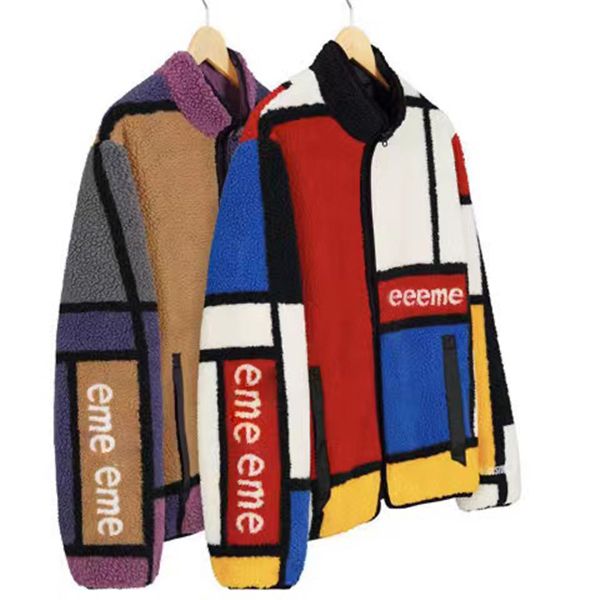 fashion men's jacket stitching plaid double-sided fleece hooded techfleece coat mens women with same style in europe and the united sta, Black;brown
fashion men's jacket stitching plaid double-sided fleece hooded techfleece coat mens women with same style in europe and the united sta, Black;brown