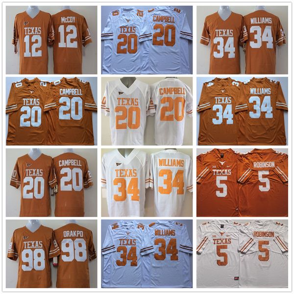 ncaa college texas longhorns football jerseys 12 colt mccoy 20 earl campbell 34 ricky williams 98 brian orakpo 5 robinson jersey, Black
ncaa college texas longhorns football jerseys 12 colt mccoy 20 earl campbell 34 ricky williams 98 brian orakpo 5 robinson jersey, Black