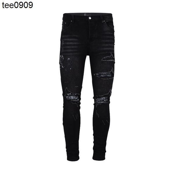 jeans casual hip hop high street worn out and worn out wash splash ink slim fit hole jeans men, Blue
jeans casual hip hop high street worn out and worn out wash splash ink slim fit hole jeans men, Blue