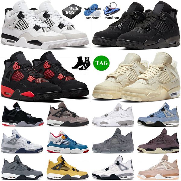 with box men basketball shoes jumpman 4 4s iv military black cat sail red thunder university blue for mens women sneakers trainers kaws grey
with box men basketball shoes jumpman 4 4s iv military black cat sail red thunder university blue for mens women sneakers trainers kaws grey
