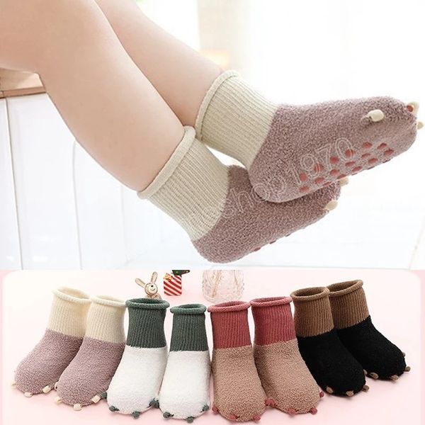 cartoon bear paw baby socks coral fleece soft rubber anti slip floor socks for kids boys girls thicken warm winter sock, Pink;yellow
cartoon bear paw baby socks coral fleece soft rubber anti slip floor socks for kids boys girls thicken warm winter sock, Pink;yellow