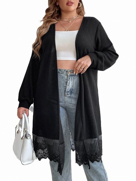 plus size outerwear & coats plus contrast mesh open front coat a8qy#, Black
plus size outerwear & coats plus contrast mesh open front coat a8qy#, Black