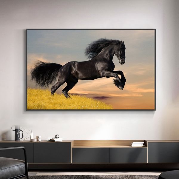 painting abstract running black horse canvas art animal cuadros posters and prints scandinavian wall picture for living room
painting abstract running black horse canvas art animal cuadros posters and prints scandinavian wall picture for living room
