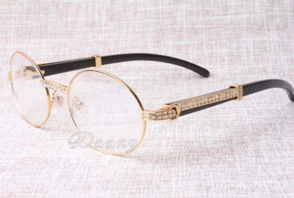 2019 new diamond round retro glasses highend fashion black horns spectacle frame 7550178 men and women glasses size 5522135mm, Silver
2019 new diamond round retro glasses highend fashion black horns spectacle frame 7550178 men and women glasses size 5522135mm, Silver