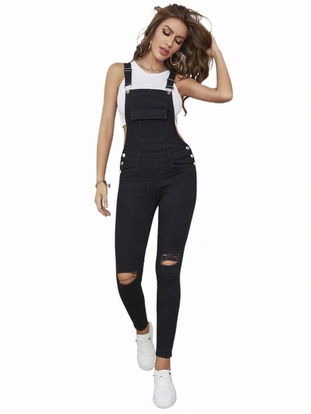 women's jumpsuits & rompers flap pocket ripped denim overalls without tank n7lv#, Black;white
women's jumpsuits & rompers flap pocket ripped denim overalls without tank n7lv#, Black;white