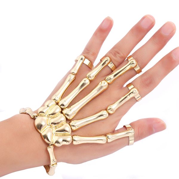 halloween punk bracelet metal skeleton bracelets ghost claw linking finger bracelet ring for women men halloween bangle jewelry gift 3 color, Golden;silver
halloween punk bracelet metal skeleton bracelets ghost claw linking finger bracelet ring for women men halloween bangle jewelry gift 3 color, Golden;silver