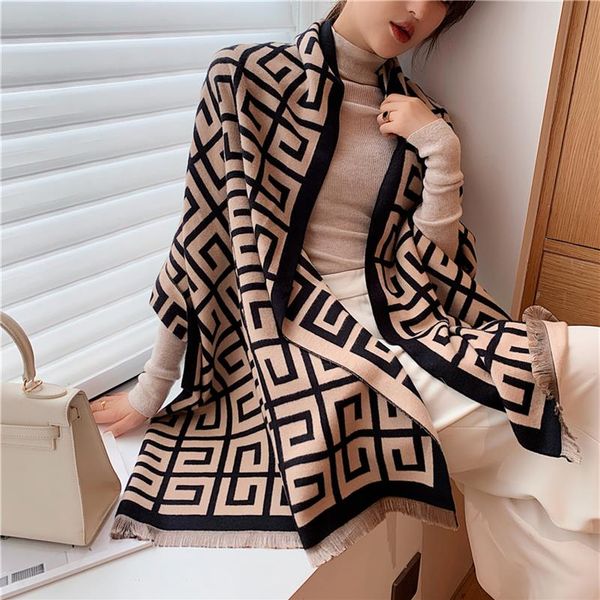 2020 luxury winter scarf women pashmina shawl lady wraps design print warm blanket female neck scarves thick stoles lj2012213226, Blue;gray
2020 luxury winter scarf women pashmina shawl lady wraps design print warm blanket female neck scarves thick stoles lj2012213226, Blue;gray