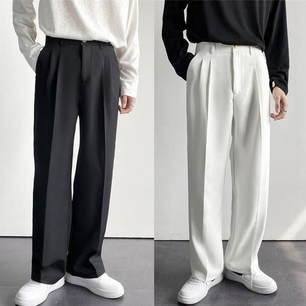 men suit pants solid full baggy casual wide leg trousers khaki black white japanese style streetwear oversize pants man
men suit pants solid full baggy casual wide leg trousers khaki black white japanese style streetwear oversize pants man