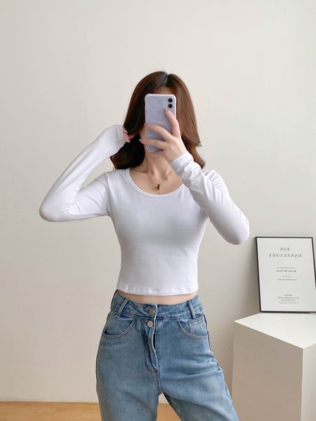 women's t shirts femal fahion tee shirt for girl long sleeve eco freindly fabric, White
women's t shirts femal fahion tee shirt for girl long sleeve eco freindly fabric, White