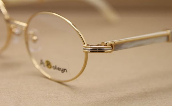 wholedesigner round 7550178 white buffalo horn eyeglasses computer glasses frame size5522135mm, Silver
wholedesigner round 7550178 white buffalo horn eyeglasses computer glasses frame size5522135mm, Silver