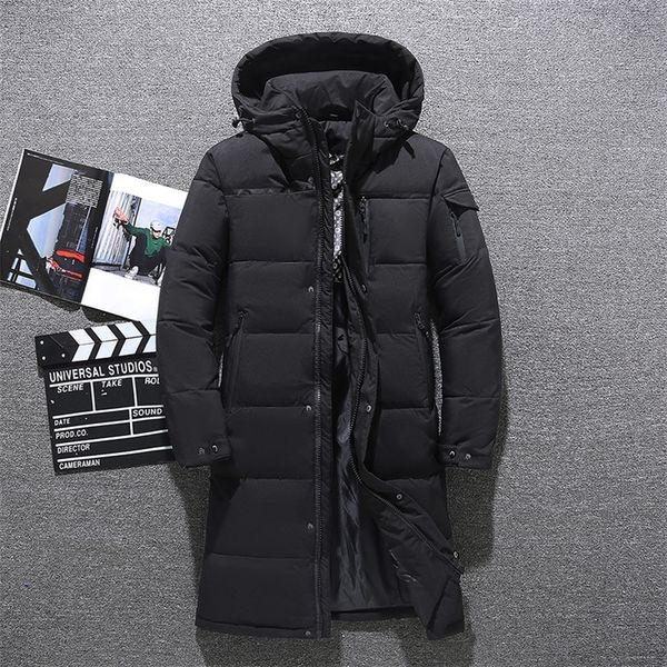 men's down parkas thickened jacket warm outwear coat male fashion long white duck hooded plus size 5xl 220909, Black
men's down parkas thickened jacket warm outwear coat male fashion long white duck hooded plus size 5xl 220909, Black