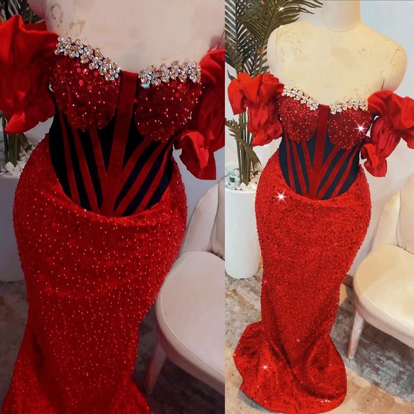 2022 arabic aso ebi red mermaid prom dresses beaded crystals evening formal party second reception birthday engagement gowns dress zj898, Black
2022 arabic aso ebi red mermaid prom dresses beaded crystals evening formal party second reception birthday engagement gowns dress zj898, Black
