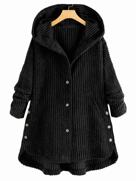 plus size outerwear & coats plus corduroy single breasted high low hem hooded coat h5tl#, Black
plus size outerwear & coats plus corduroy single breasted high low hem hooded coat h5tl#, Black