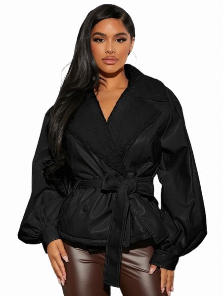 women's jackets lapel neck belted double breasted pu leather jacket 53zz#, Black;brown
women's jackets lapel neck belted double breasted pu leather jacket 53zz#, Black;brown